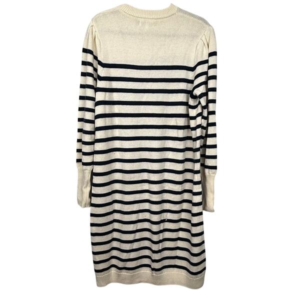 La Redoute Breton Stripe Sweater Dress Recycled Wool Nautical XL Scandi Girl - Picture 2 of 9